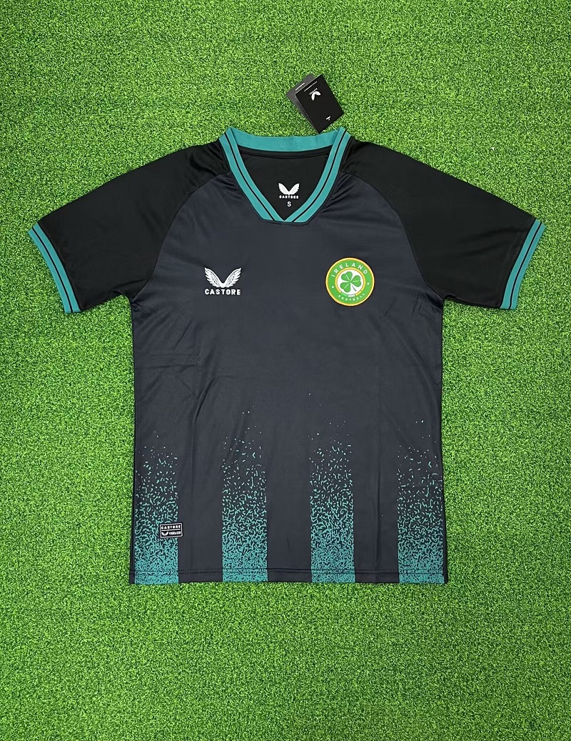 AAA Quality Ireland 23/24 Third Black/Green Soccer Jersey